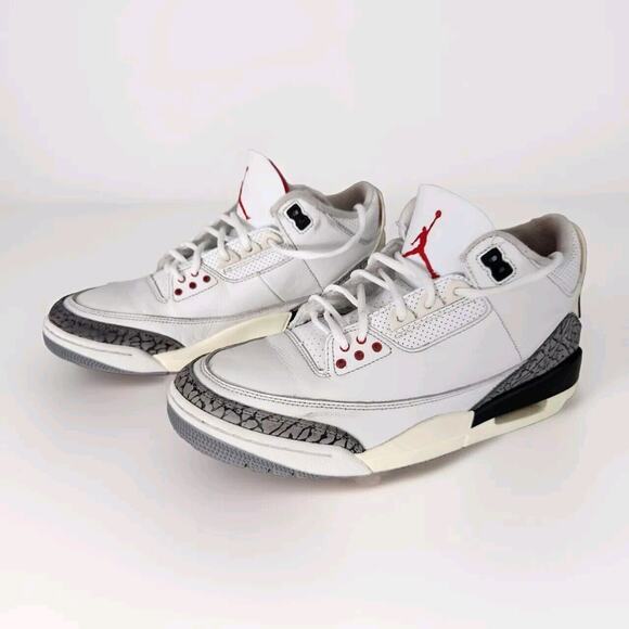 Nike Air Jordan 3 Retro White Cement Reimagined Size 9 DN3707-100 Sneakers